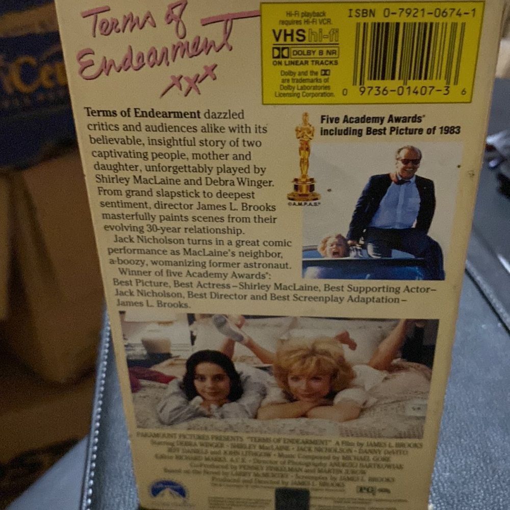 VHS Terms of Endearment - Picture 2 of 3